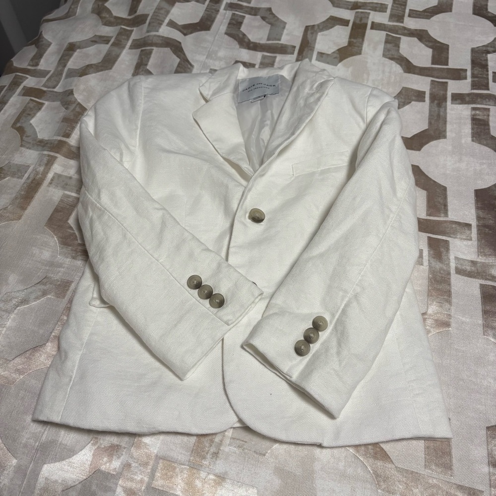 Janie and Jack White Linen Suit
